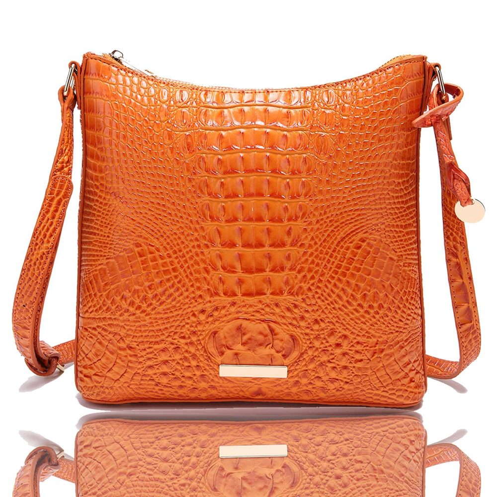 Shoulder Crocodile Flat Handbags Trendy Ladies Shoulder Bag :P